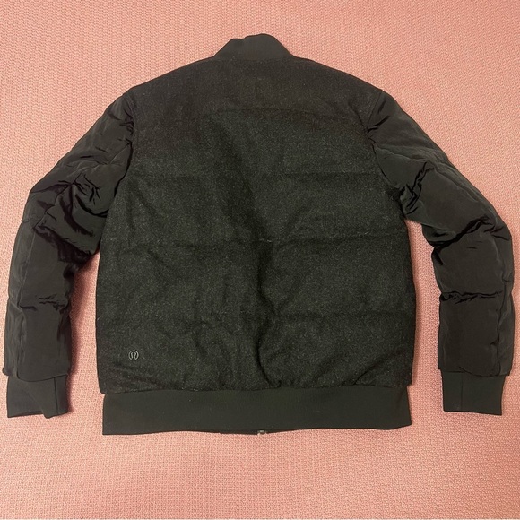 Lululemon Roam Far Wool Bomber Black / Heathered Black size 8 - Picture 12 of 13